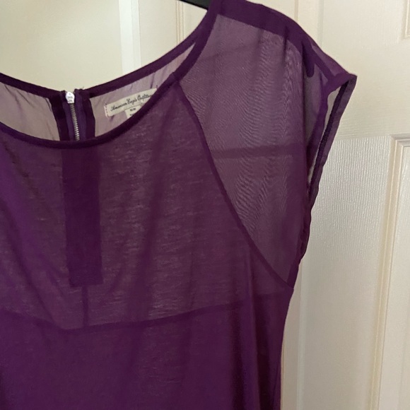 American Eagle Outfitters Purple Short Sleeve Top - Picture 2 of 3